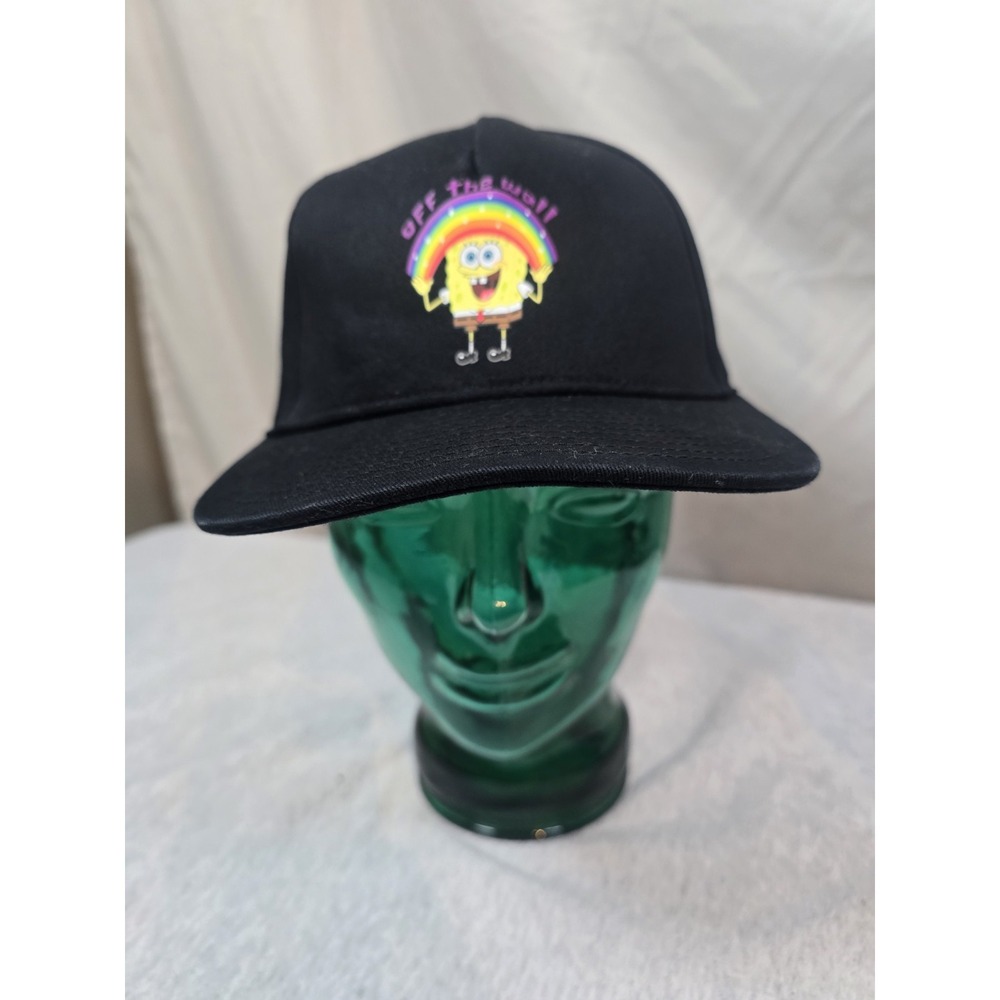 Vans X SpongeBob SquarePants Snapback Hat Cap - Black Rare